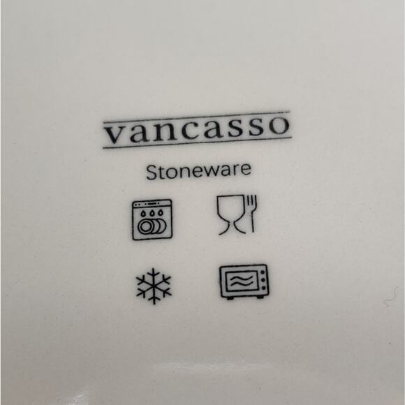 Vancasso Multicolored Stoneware Fiesta Round Dinner Plates Set of 4 - Picture 5 of 13